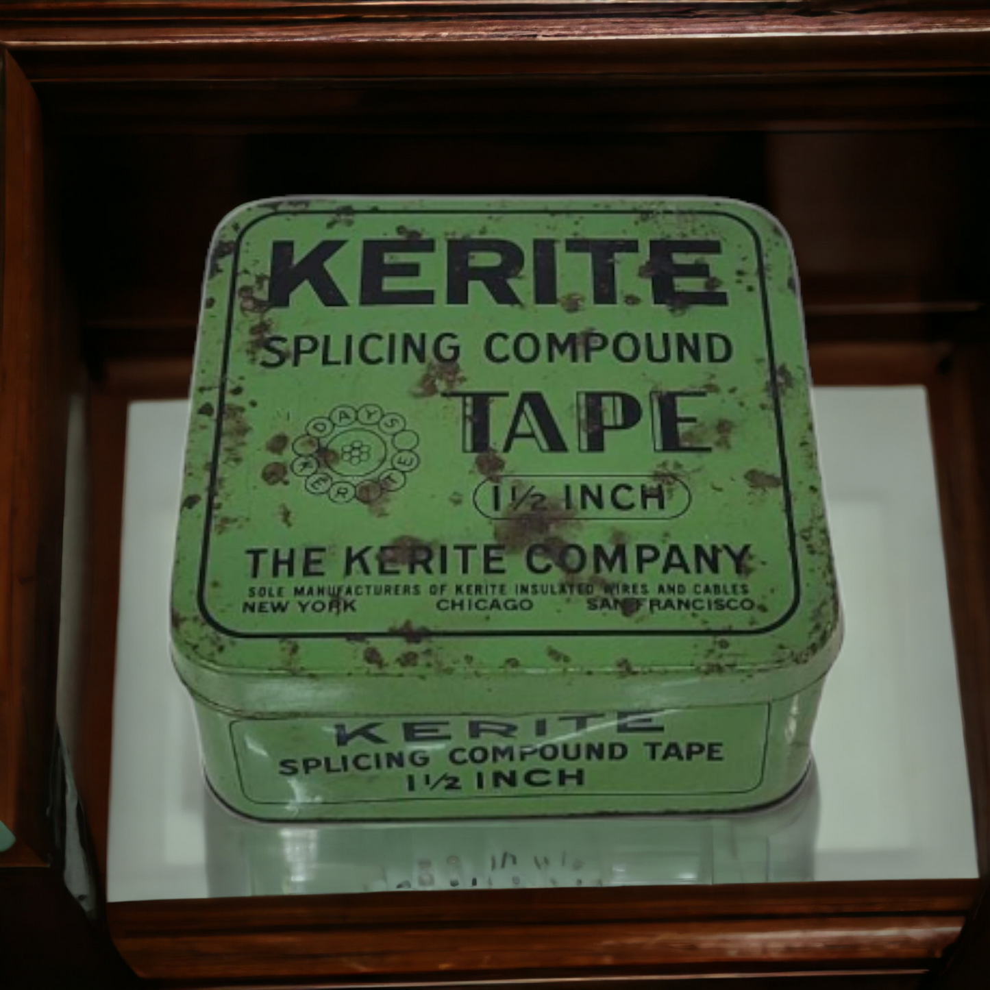 Vintage Kerite Brand Tin Splicing Compound Tape