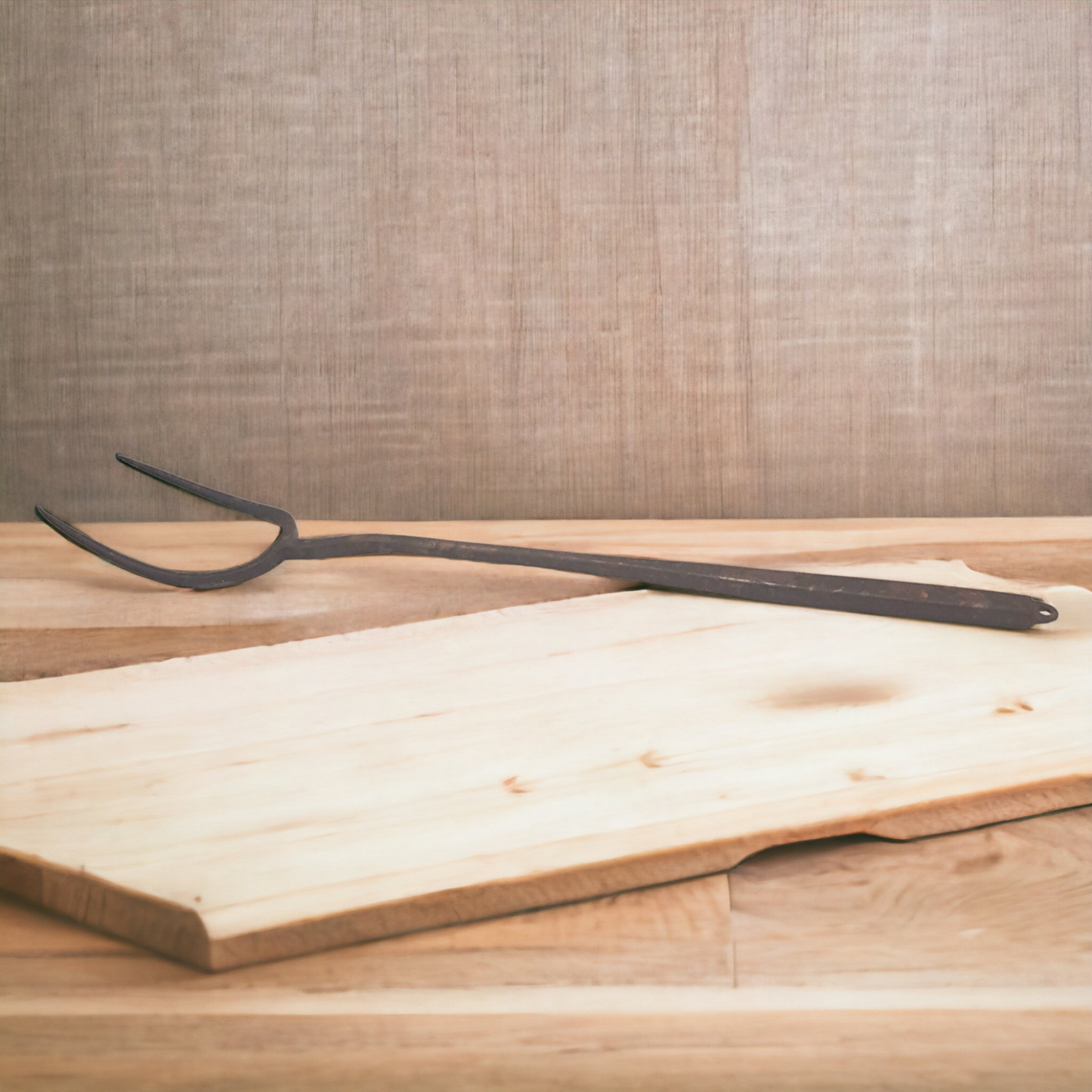 Primitive Blacksmith Made Meat Fork Roasting Fork