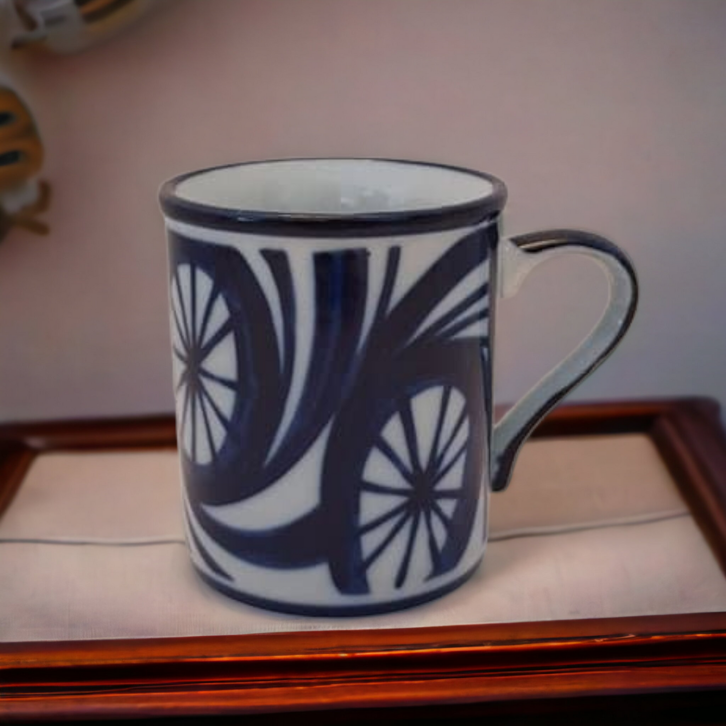 Vintage Nordic Coffee Tea Mug Wheels In The Wind