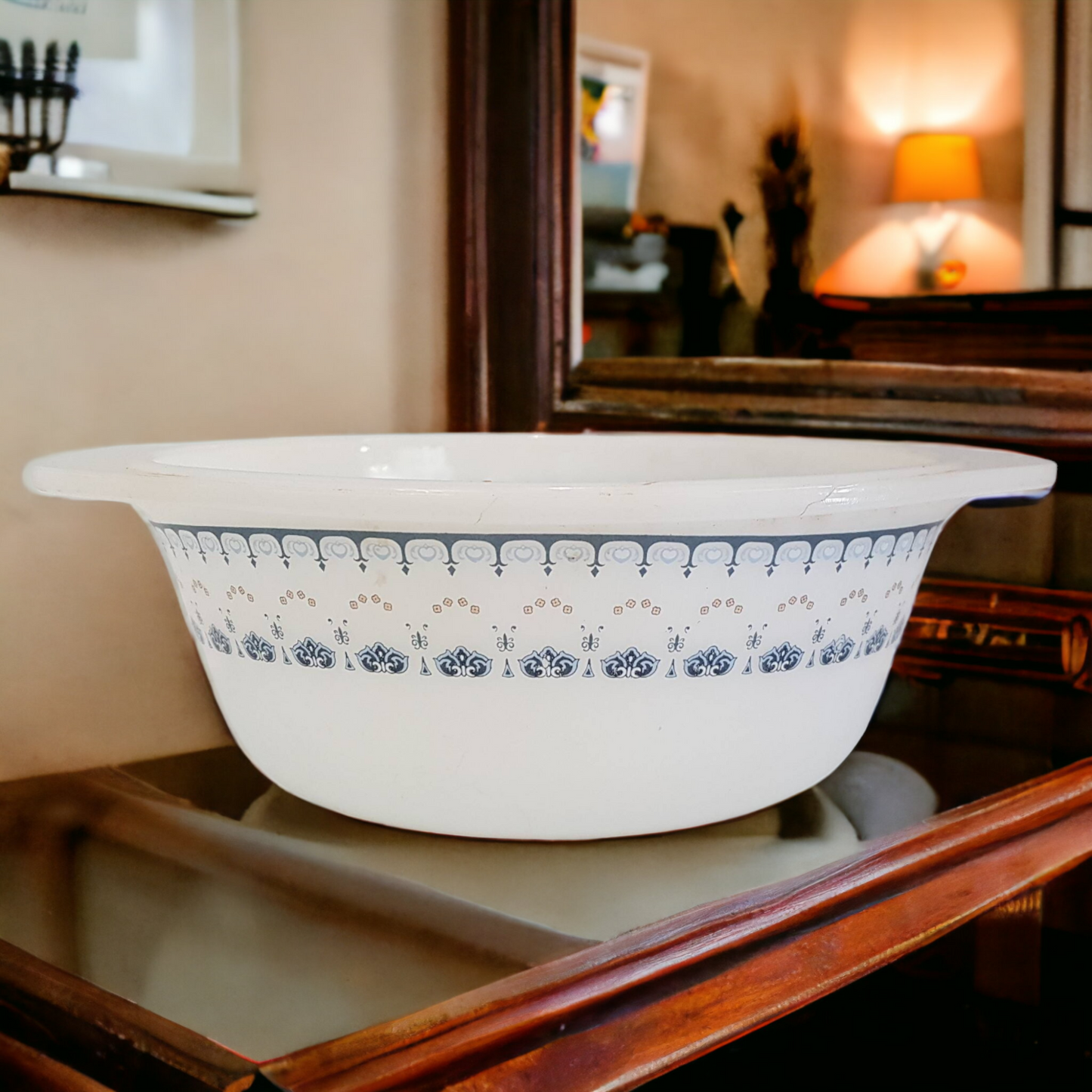Milk Glass Pyrex Vintage Kitchen Mixing Bowl