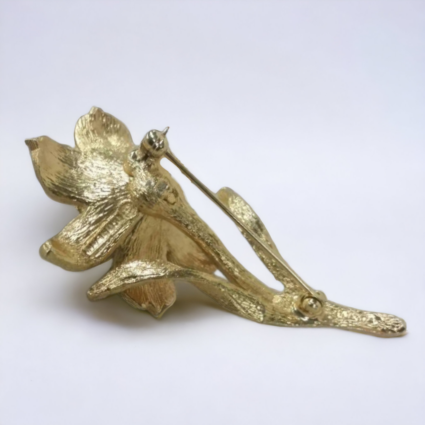 Vintage D'orlan Flower Brooch With Pearl Center