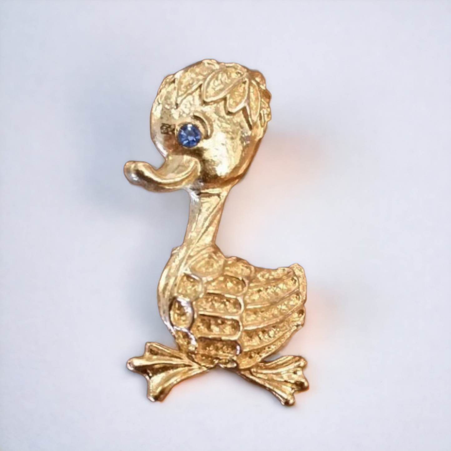 Baby Duck Brooch Duckling Sapphire Gem