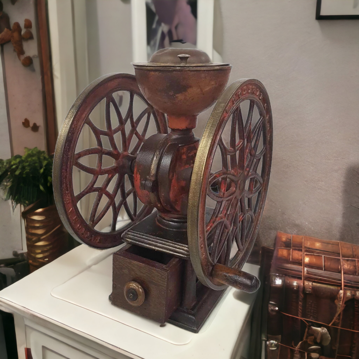 Antique Coffee Grinder 1880's Woodruff & Edwards