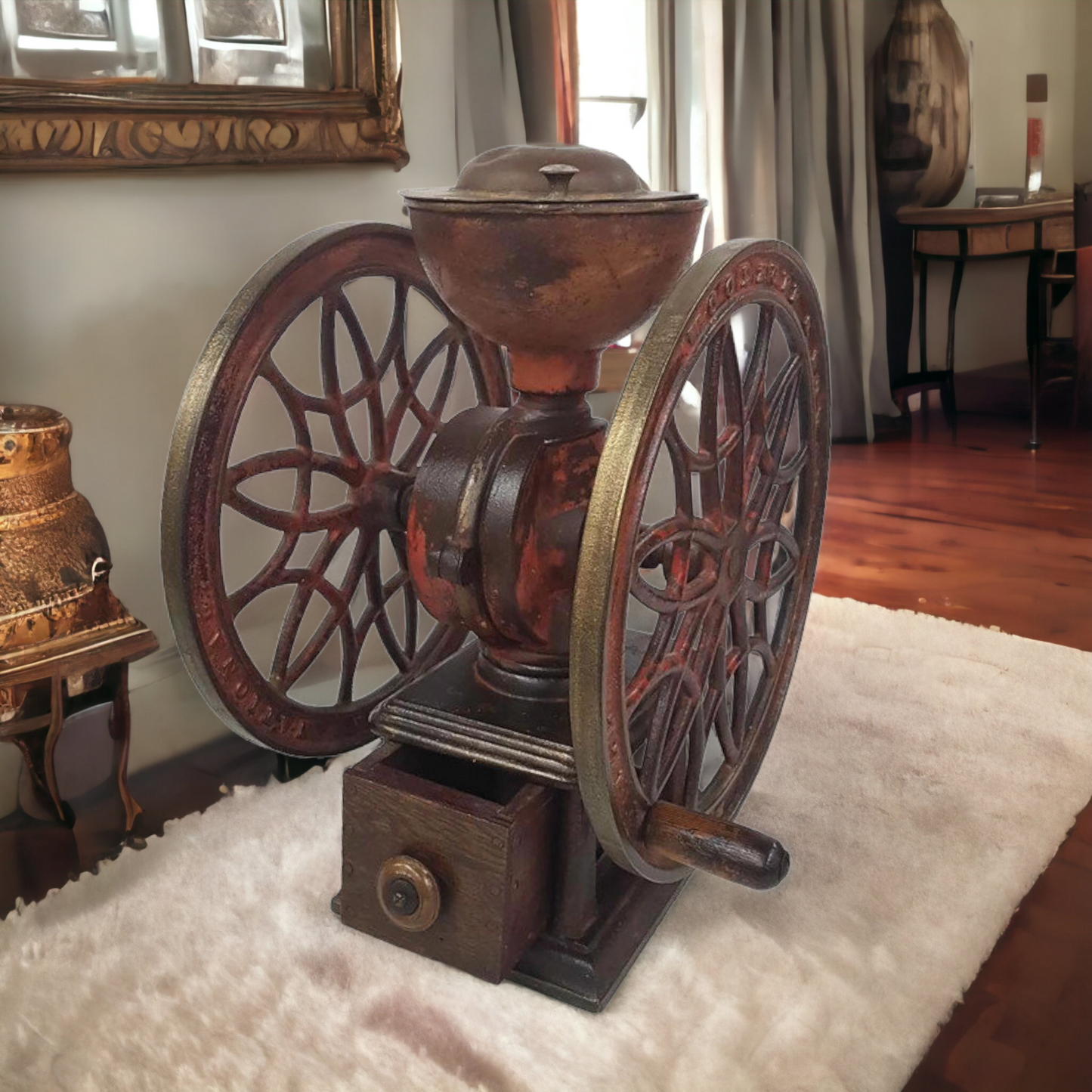 Antique Coffee Grinder 1880's Woodruff & Edwards