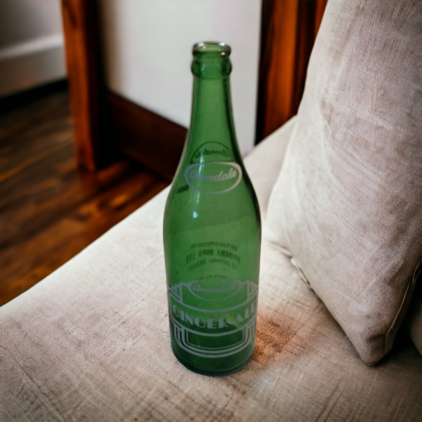 Vintage Pop Soda Bottle Avondale Ginger Ale Art Deco