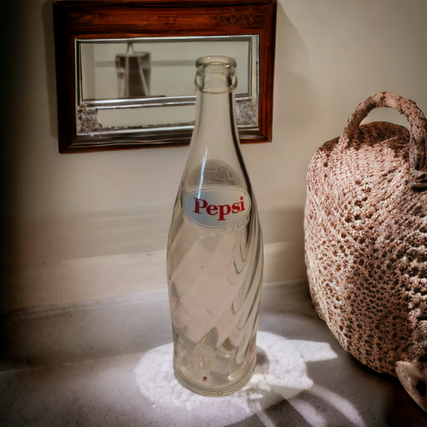 Vintage Glass Pepsi Cola Soda Bottle Collectible
