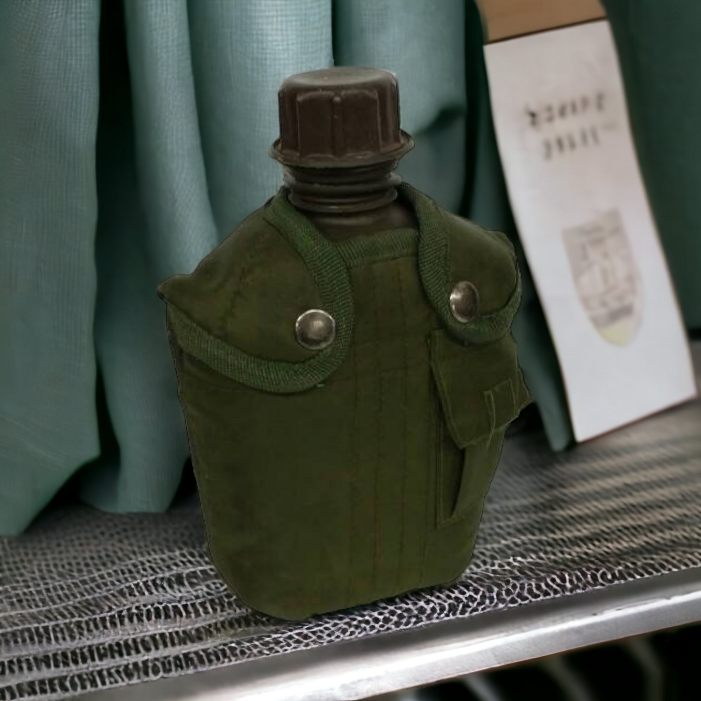 Camping Survival Canteen Camo Army Water Bottle