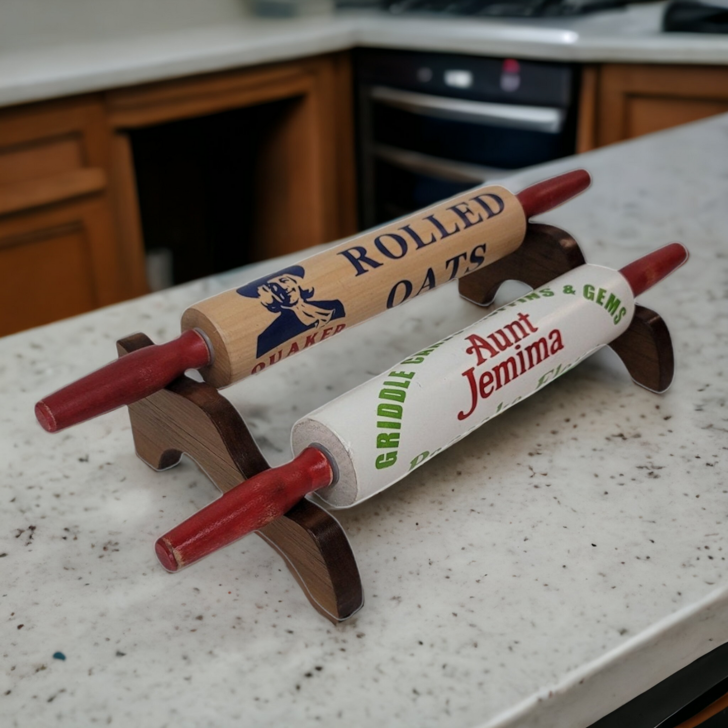Wooden Rolling Pin Humpty Dumpty Fresh Eggs