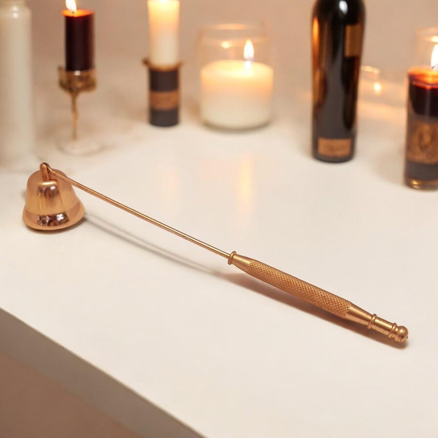 Rose Gold Candle Snuffer Fine Dining Romantic Table Decor