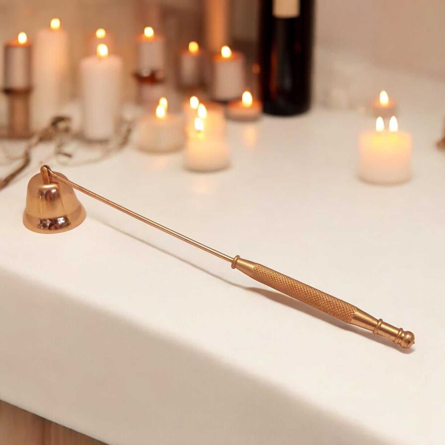 Rose Gold Candle Snuffer Fine Dining Romantic Table Decor