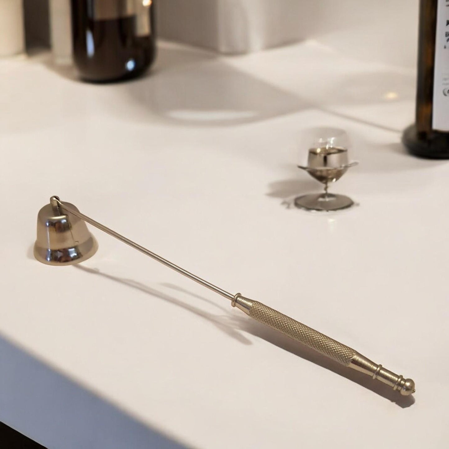 Silver Candle Snuffer Fine Dining Romantic Table Decor