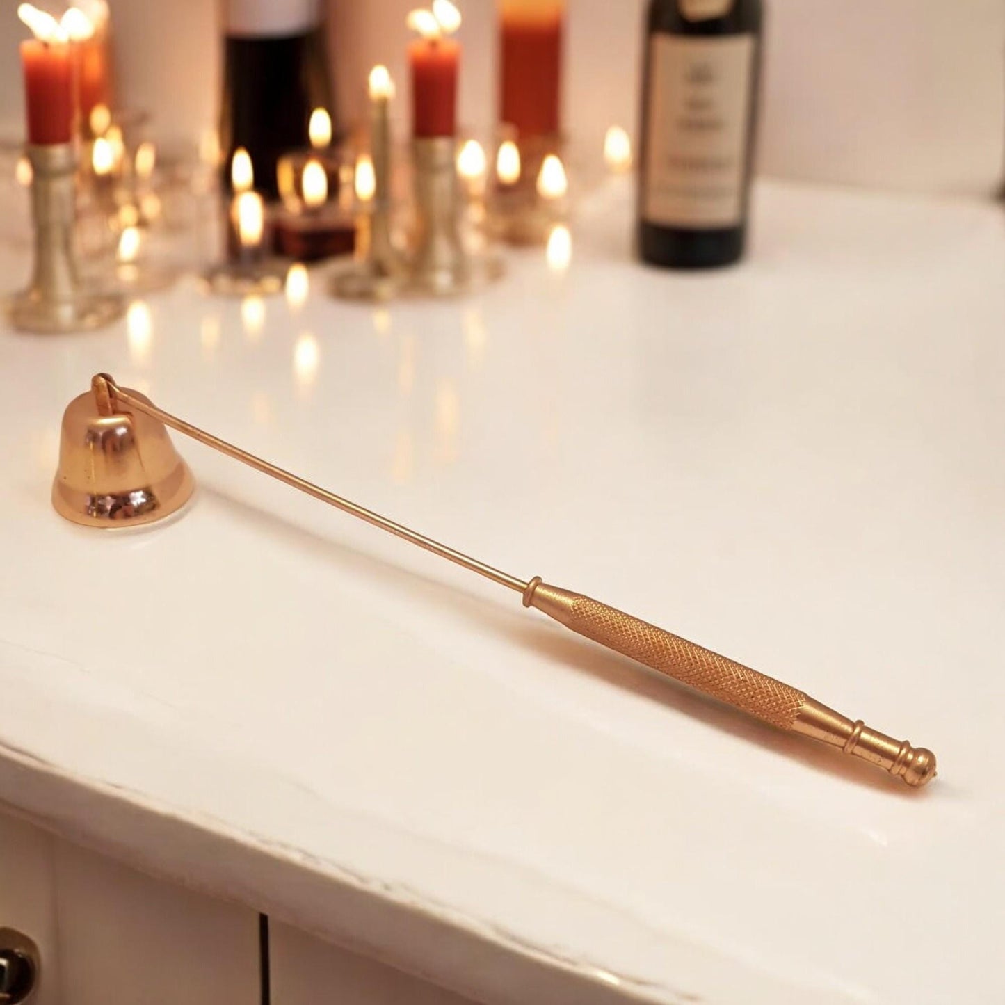 Rose Gold Candle Snuffer Fine Dining Romantic Table Decor