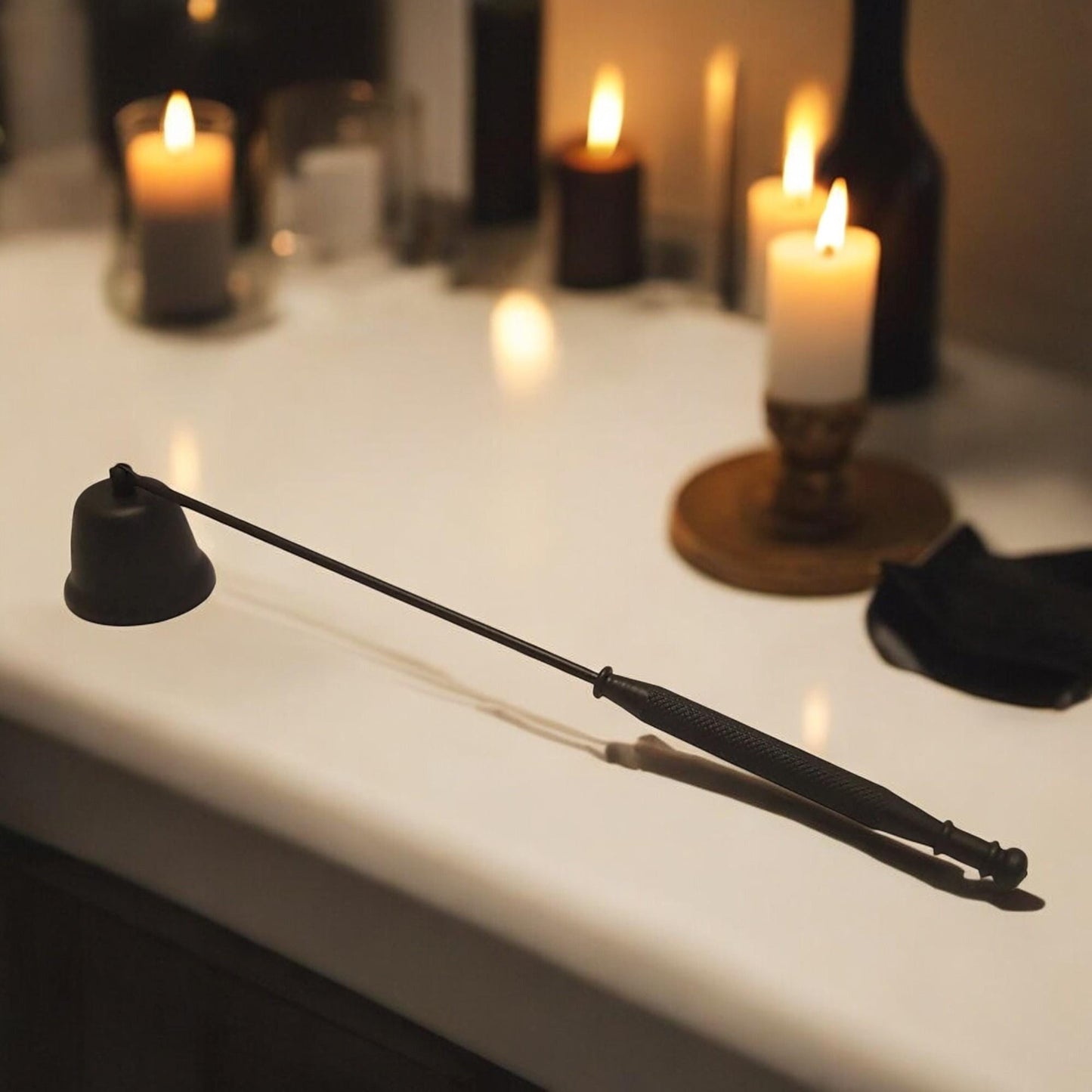 Black Candle Snuffer Fine Dining Romantic Table Decor