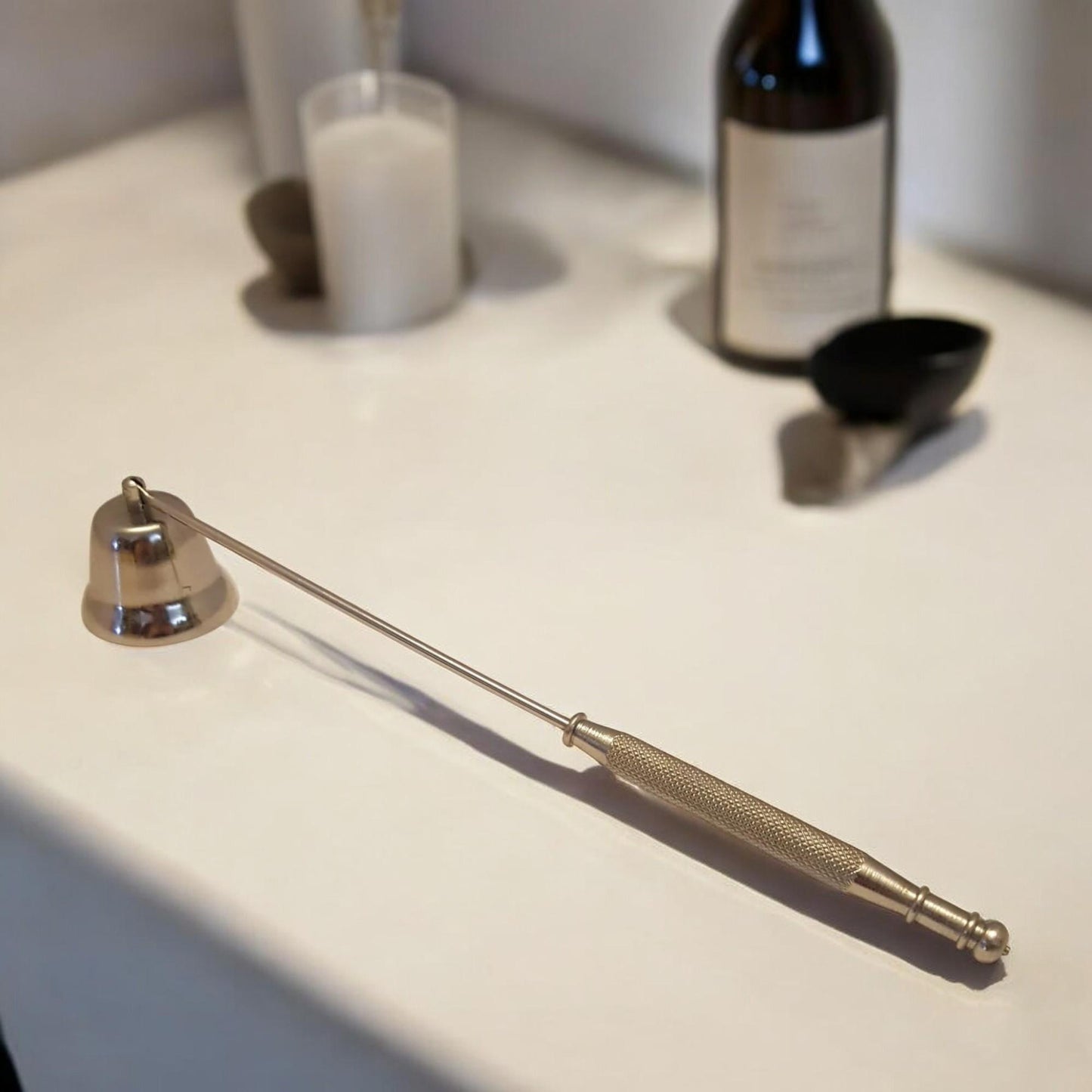Silver Candle Snuffer Fine Dining Romantic Table Decor
