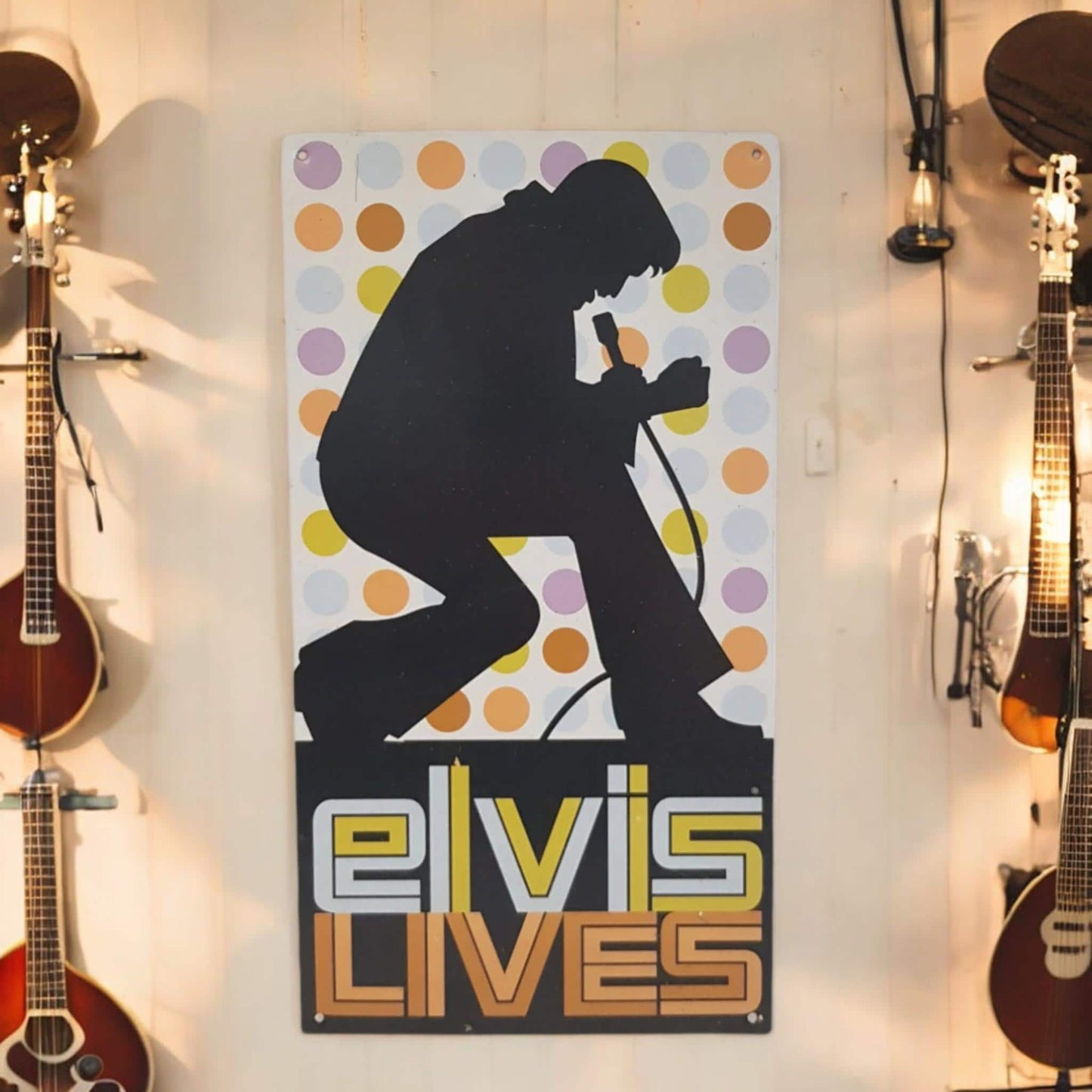 Elvis Lives Metal Sign Music Lovers Gift Idea