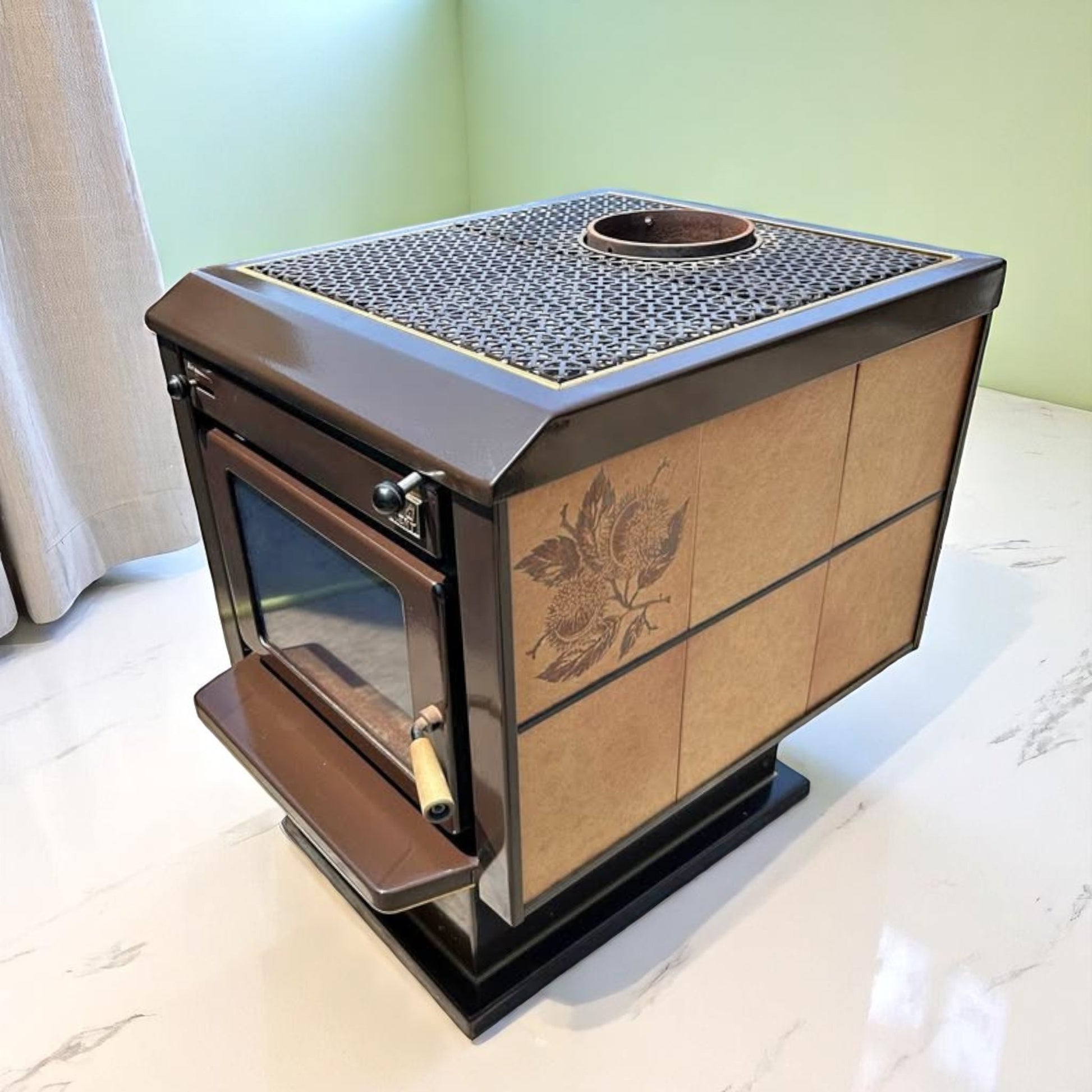 RARE - Kent Tile Fire Air Tight Wood Stove