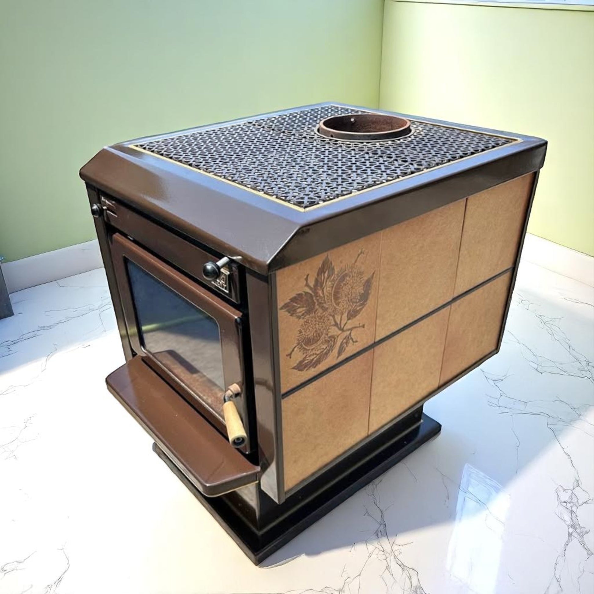 RARE - Kent Tile Fire Air Tight Wood Stove