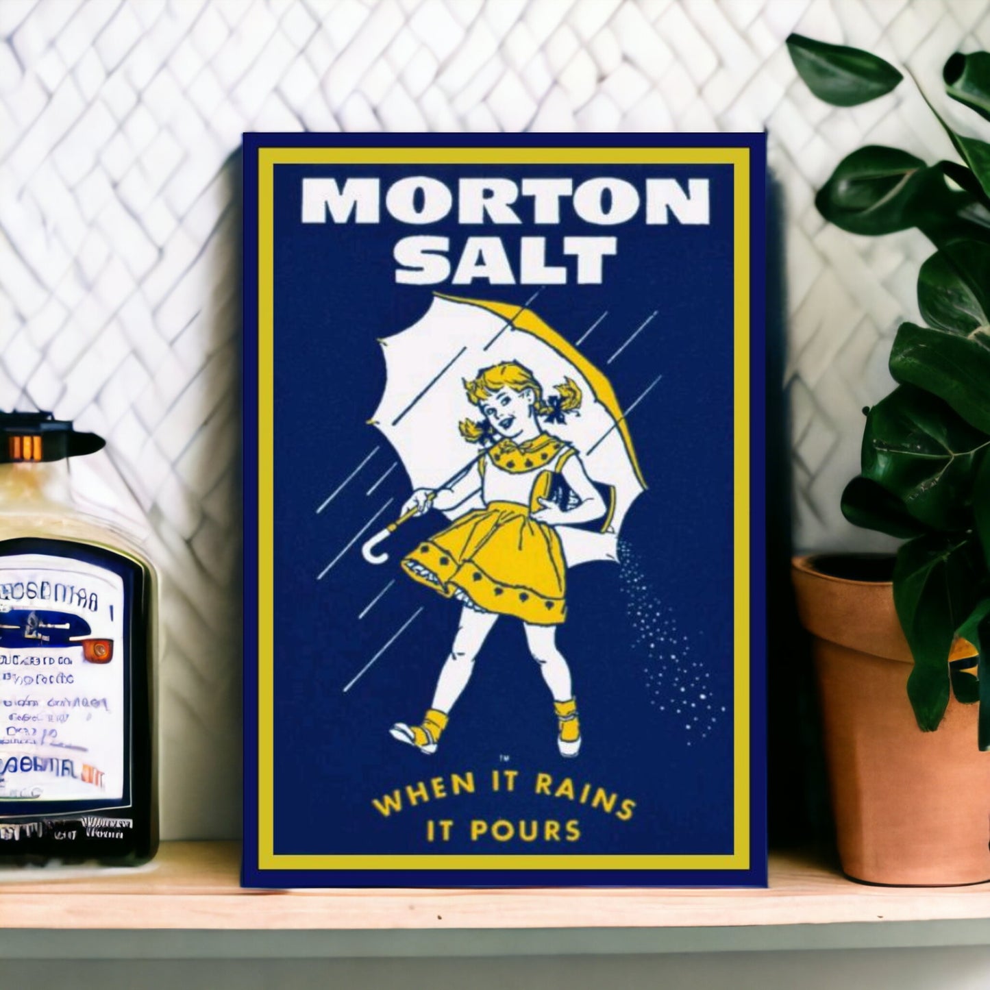 retro morton salt sign
