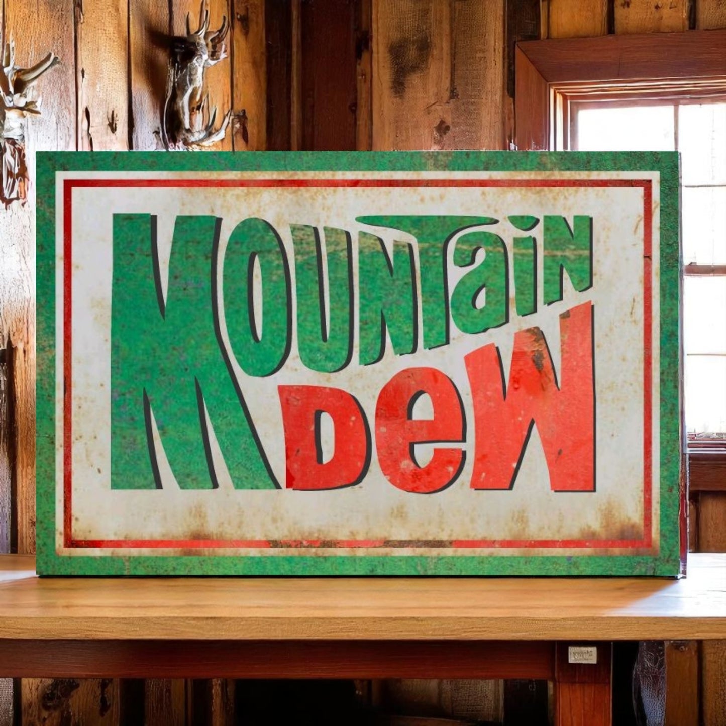Retro Mountain Dew Sign