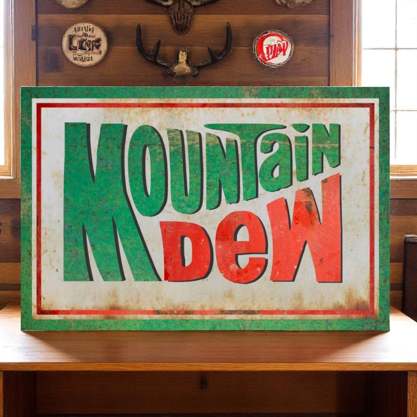 Retro Mountain Dew Sign