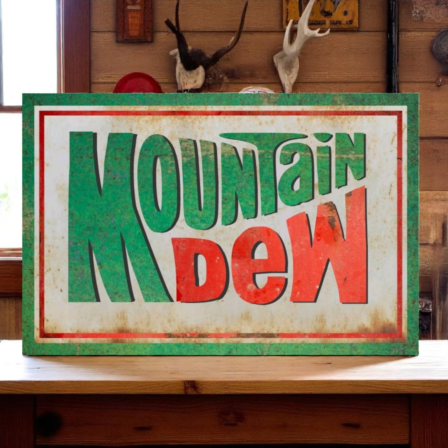 Retro Mountain Dew Sign