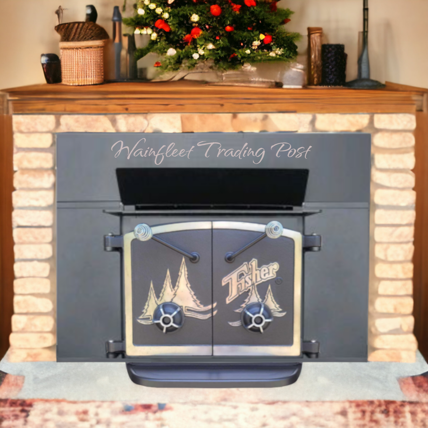 fisher wood stove fireplace insert