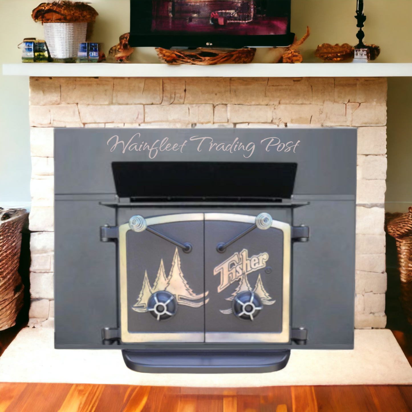 fisher wood stove fireplace insert