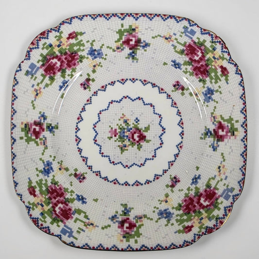 Antique Royal Albert Petit Point Dessert Plates