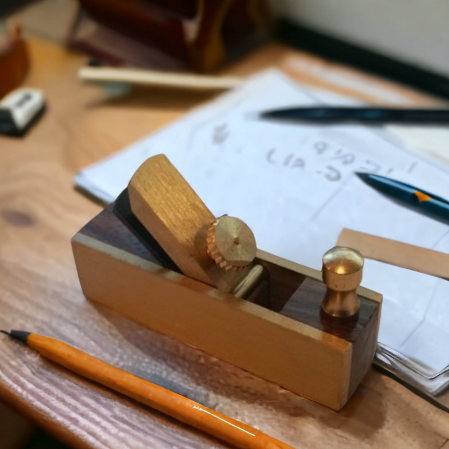 wood and brass violin instrument makers plane