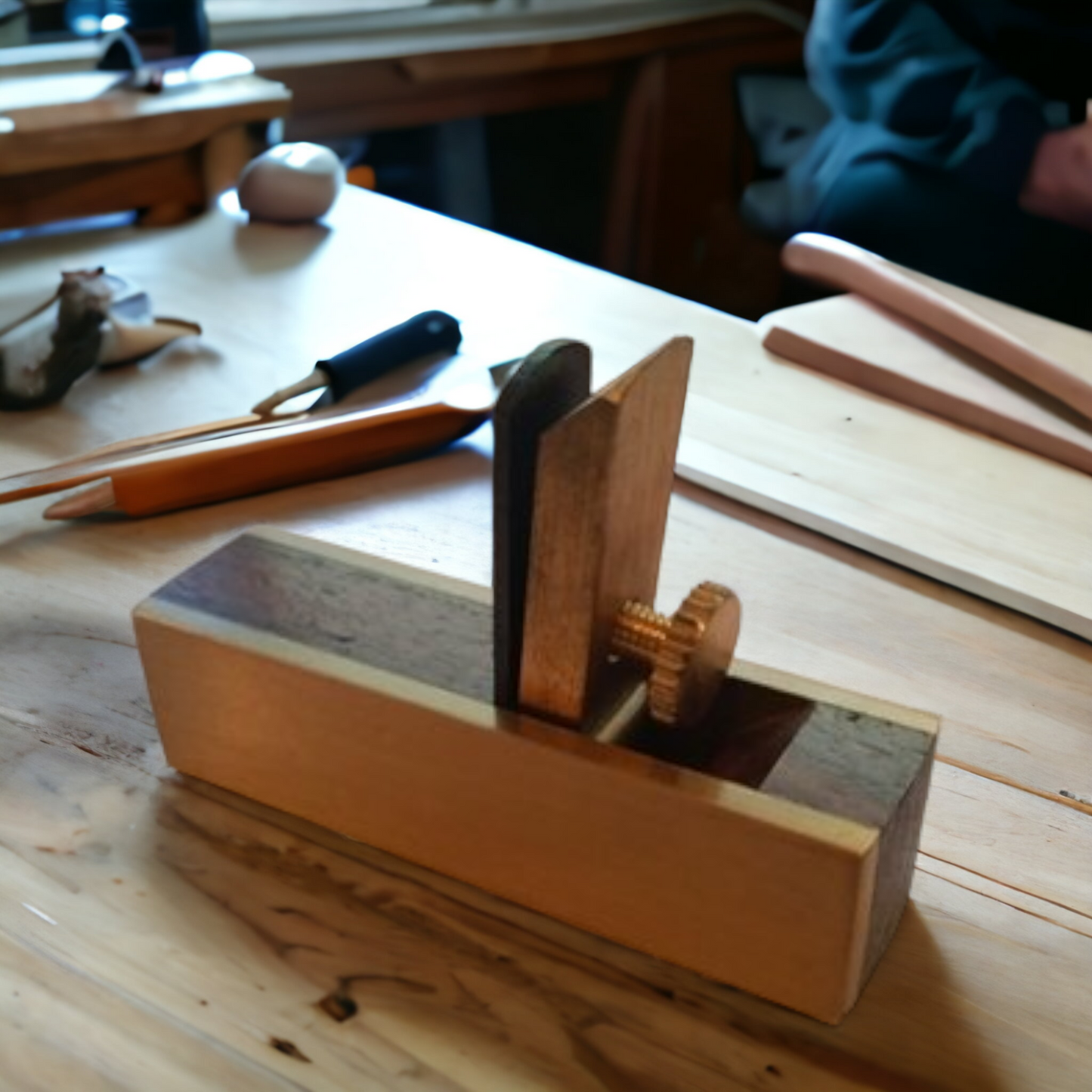 Instrument Makers Wood Plane Brass & Rosewood Violin Plane