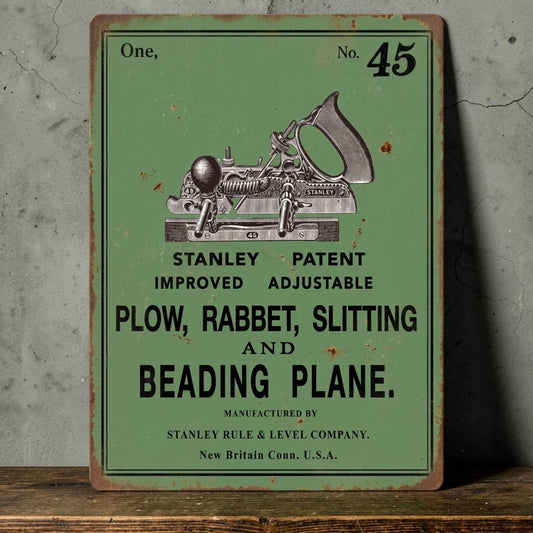 Stanley workshop wall sign