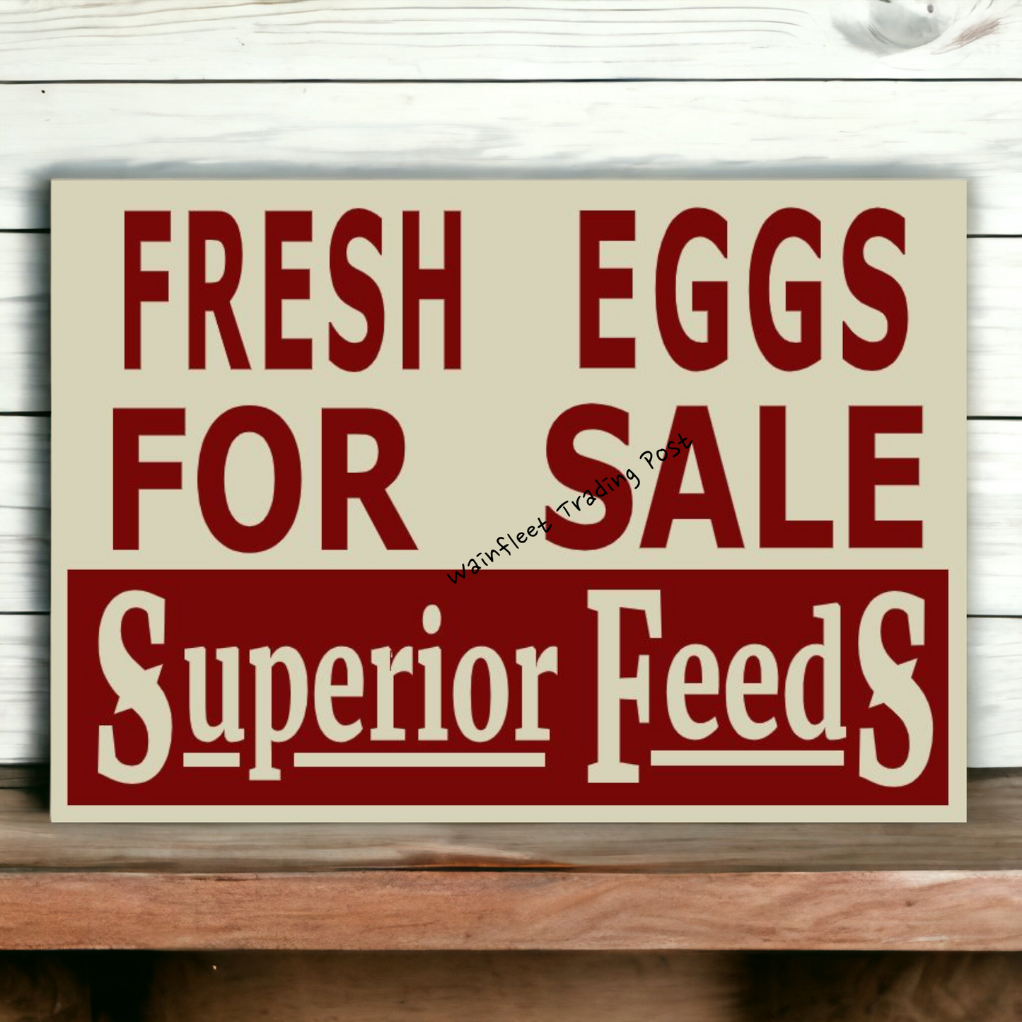 fresh eggs sign