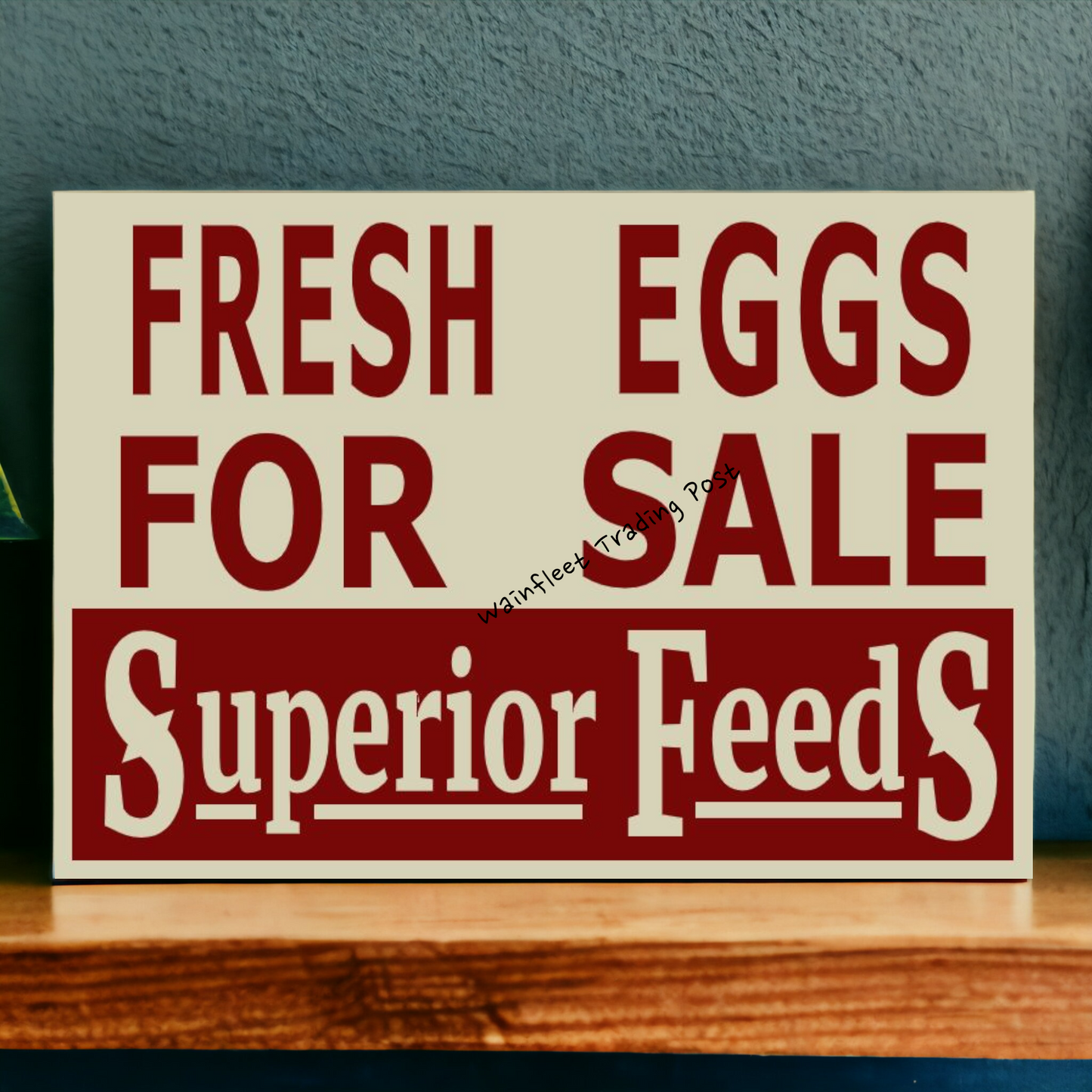 fresh eggs sign