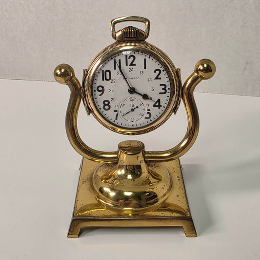 Solid Brass Pocket Watch Display Stand