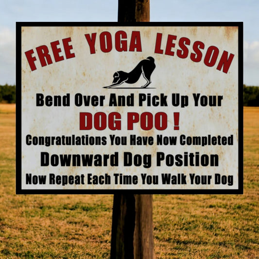 dog poop sign