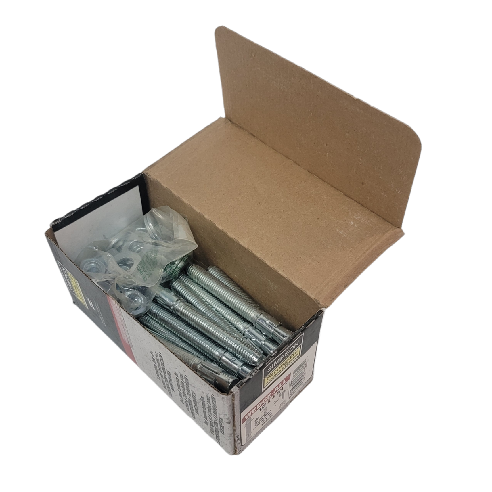 simpson strong-tie wedge-all 1/2" x 4-1/4" wedge anchor galvanized