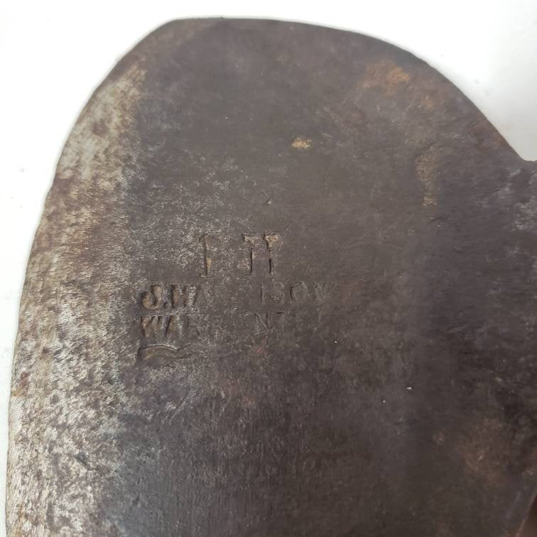 Forged J. Harrison broad axe hatchet