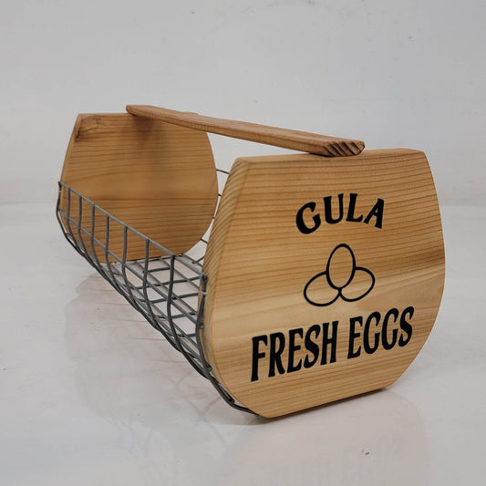 Fresh Eggs Harvest Basket