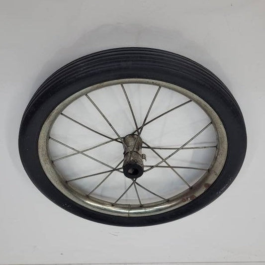 spoked wheels vintage wagon wheels solid rubber tire