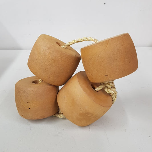 antique nautical fishing buoy / float newfoundland / maine lobster fishing