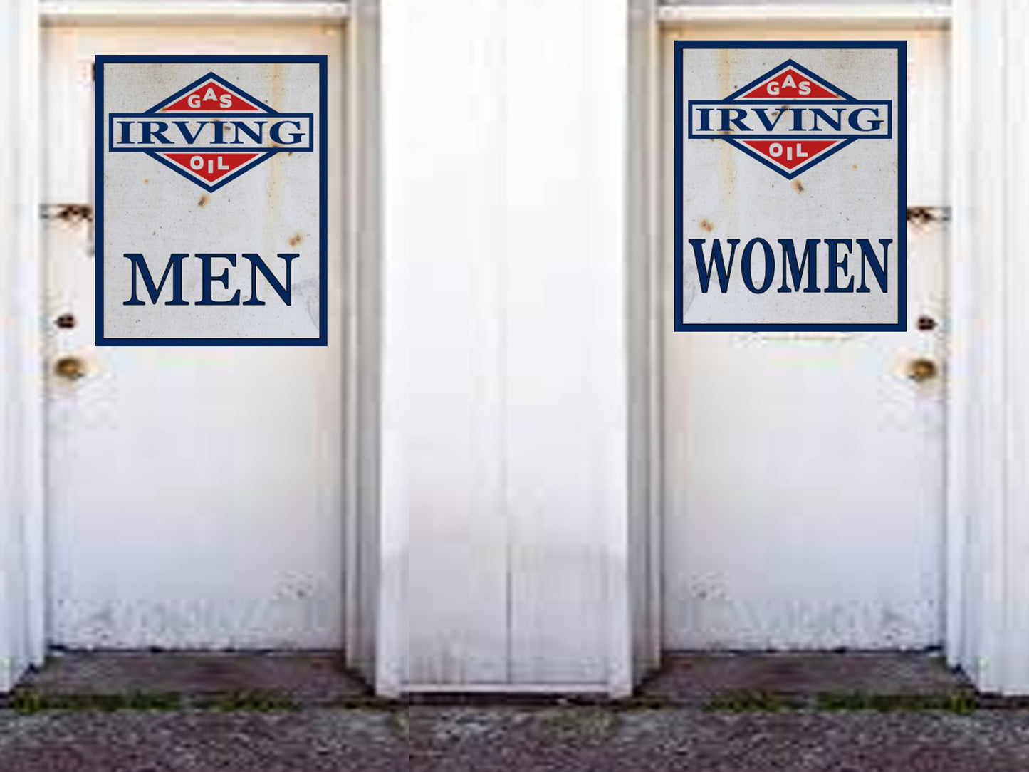 bathroom signs gas station irving gas and oil men and women