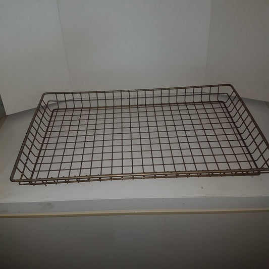 wire basket large vintage industrial large flat wire basket wire bread basket