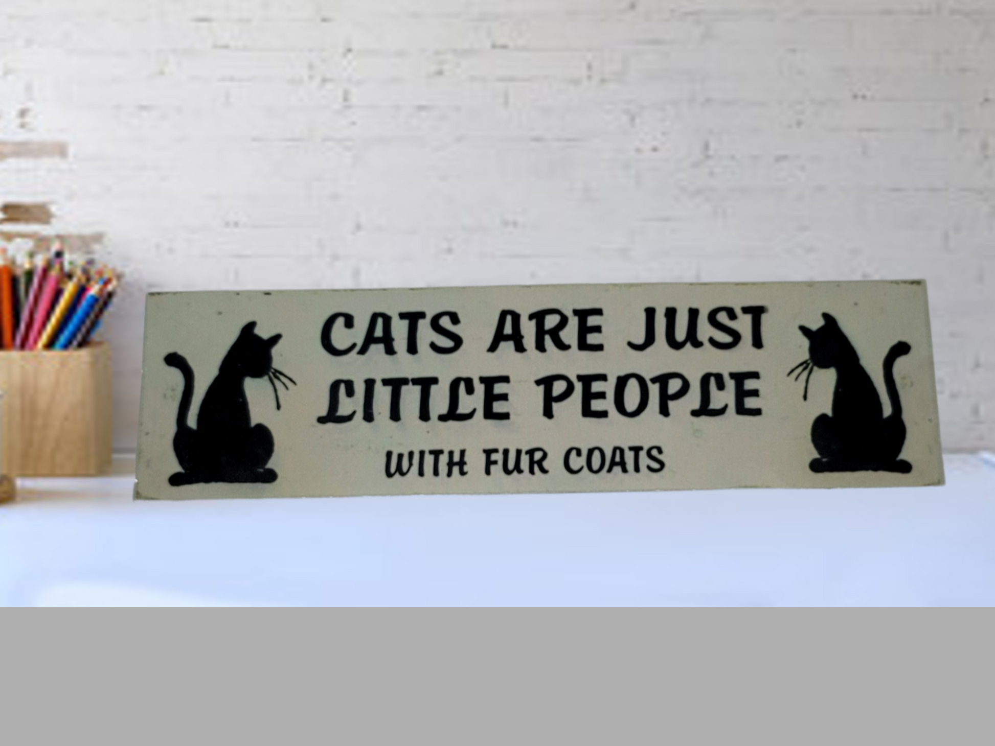 cat sign cat lovers sign cats are just little people with fur coats animal lover sign