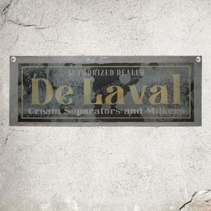 De Laval Separators and Milkers Sign Weathered