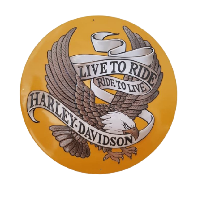 Harley Davidson Metal Sign Motorcycle Garage Art