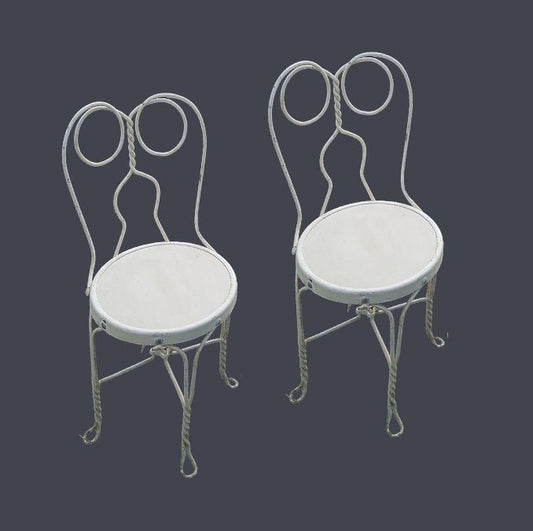 Antique Wrought Iron Ice Cream Parlor Chairs - Wainfleet Trading Post