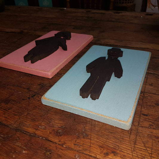 bathroom signs mens and womans bathrrom decor