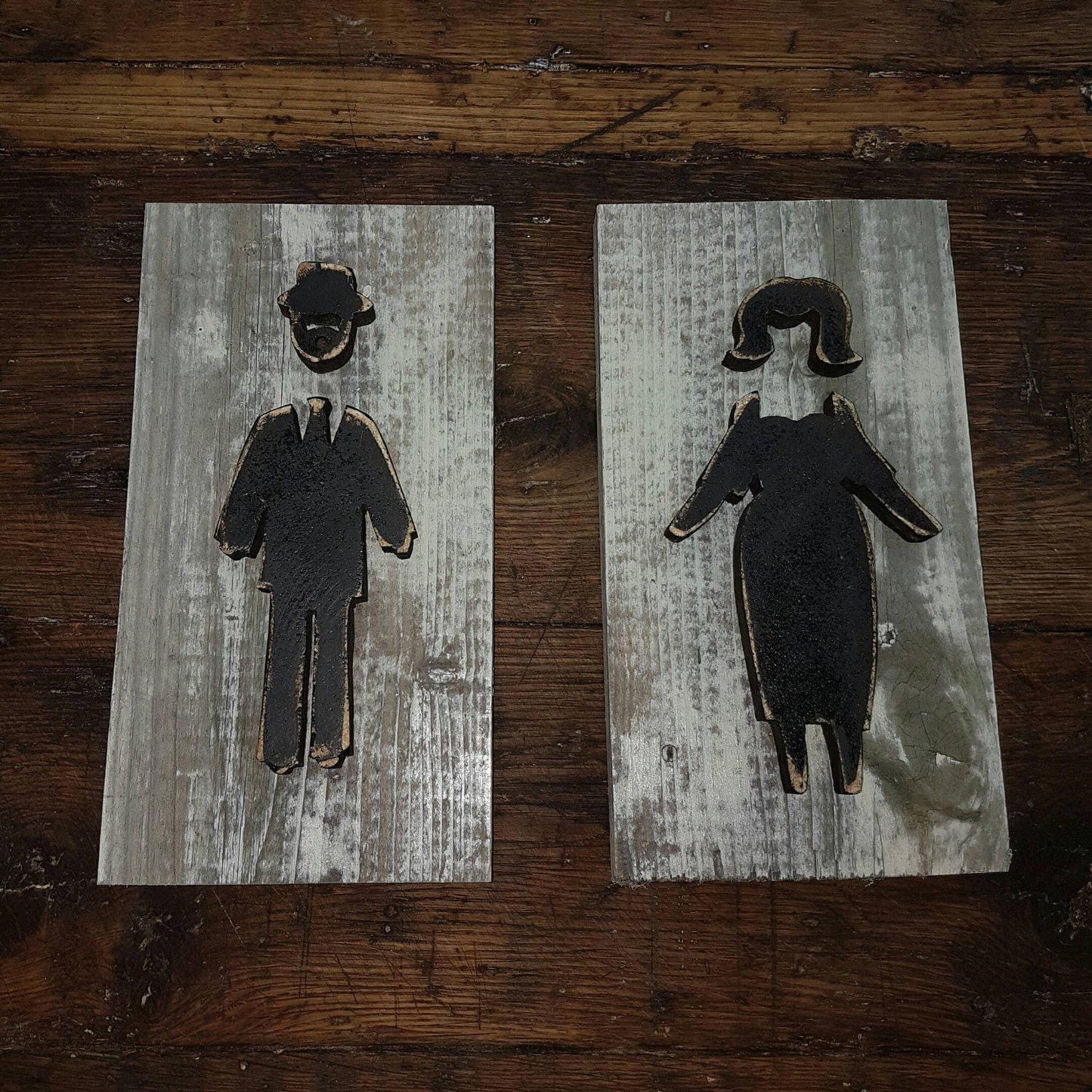 Mens And Womans Bathroom restroom sign