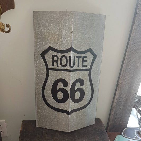 route 66 tin garage sign