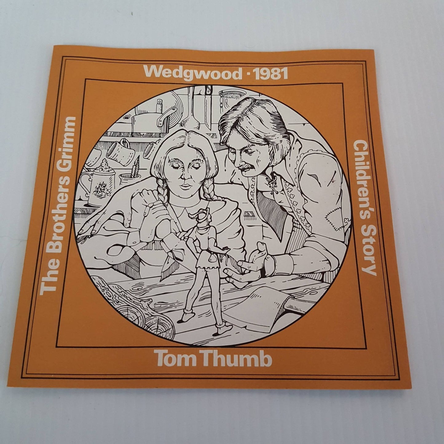 wedgwood children story plate tom thumb by the brothers grim